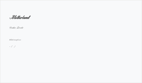 Motherland Business Card