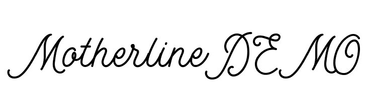 MotherlineDEMO  Frei Schriftart Herunterladen