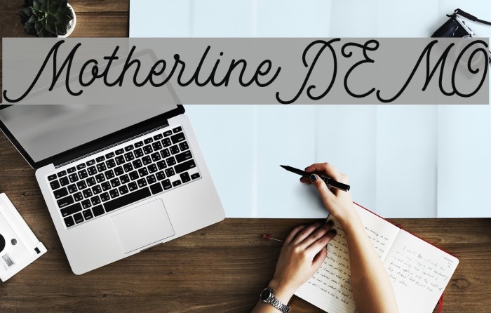 MotherlineDEMO Font examples
