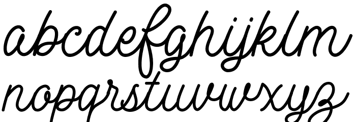 MotherlineDEMO Font LOWERCASE
