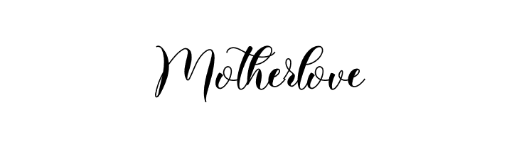 Motherlove  フリーフォントのダウンロード