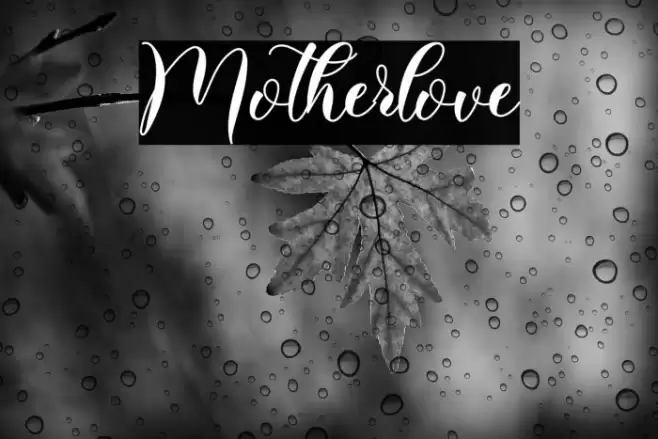 Motherlove Font examples