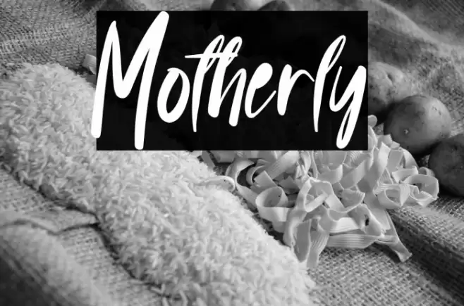 Motherly خط examples