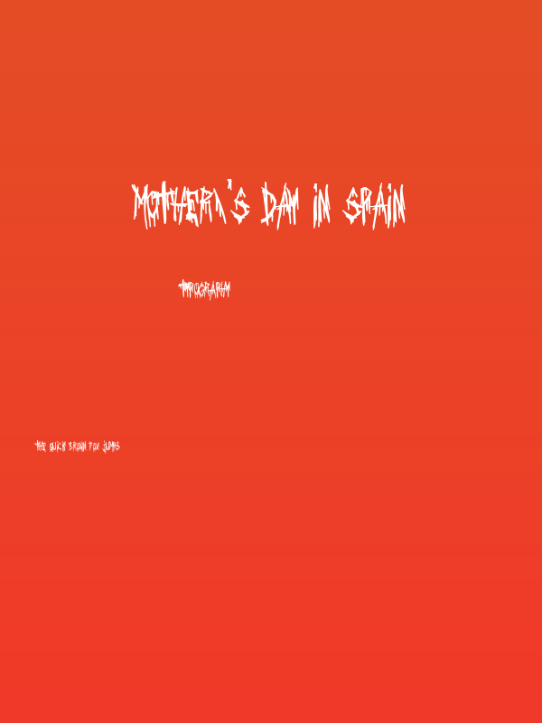Mother's Day in Spain Poster
