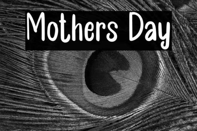 Mothers Day Font examples