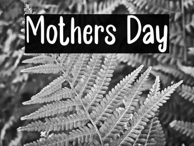 Mothers Day Font examples