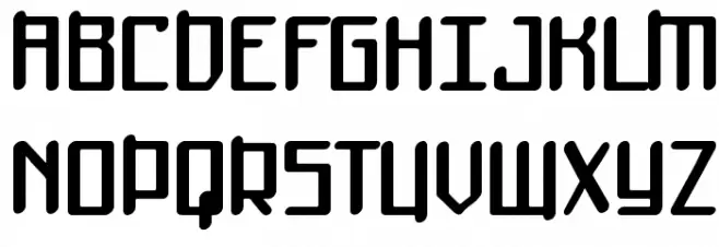 Mothership フォント 大文字