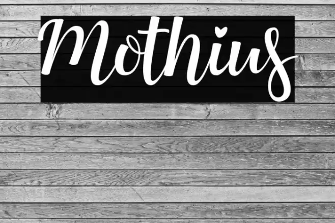 Mothius Font examples