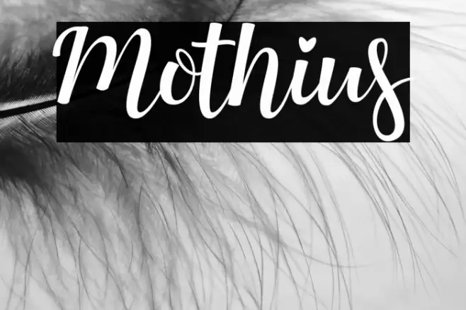 Mothius Font examples