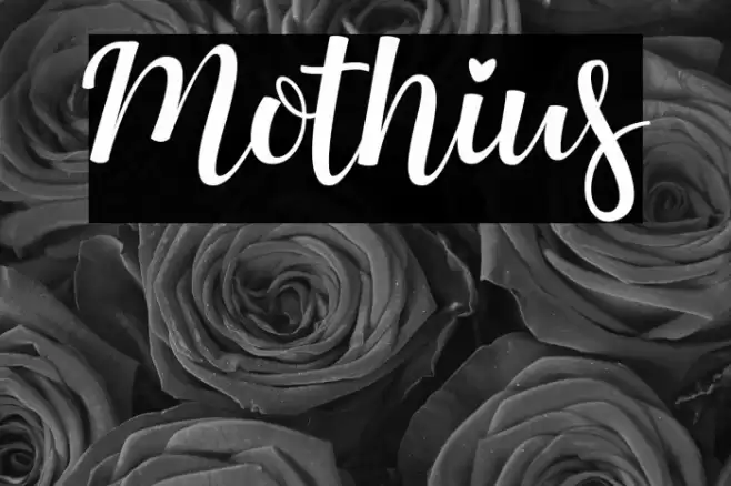 Mothius Font examples