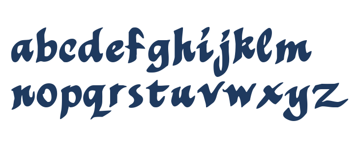 Mothproof Script Lowercase
