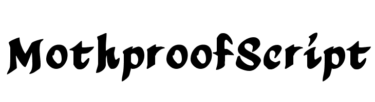 MothproofScript  les polices de caractères gratuit tlcharger
