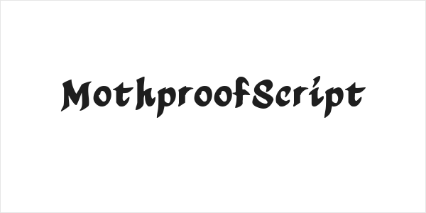 MothproofScript Logo