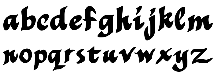 MothproofScript Font LOWERCASE