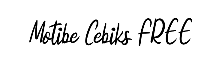 Motibe Cebiks FREE  baixar fontes gratis