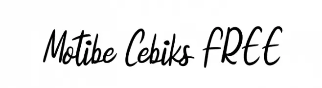 Motibe Cebiks FREE  免费字体下载