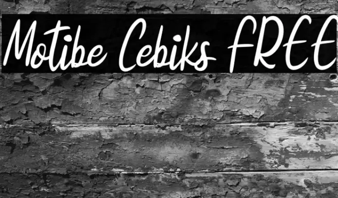 Motibe Cebiks FREE Font examples