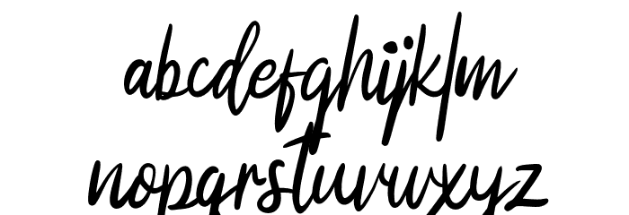 MotibeCebiksFREE Font LOWERCASE