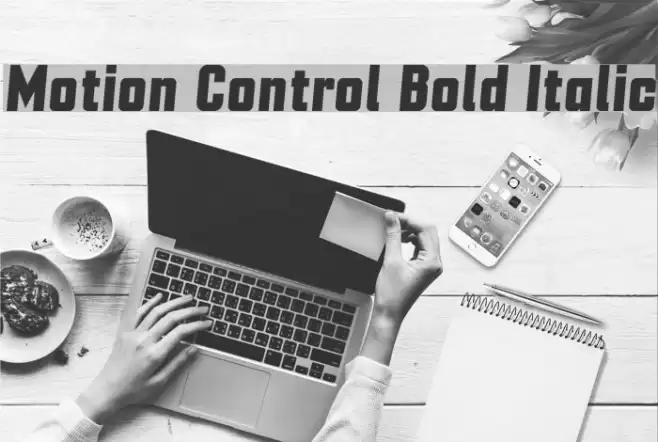 Motion Control Bold Italic Font examples