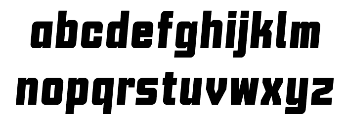Motion Control Bold Italic Font LOWERCASE