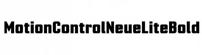 Motion Control Neue Lite Bold  フリーフォントのダウンロード