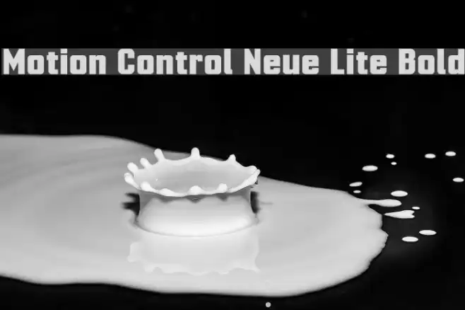 Motion Control Neue Lite Bold Example 2