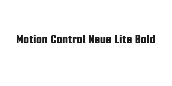 Motion Control Neue Lite Bold Logo
