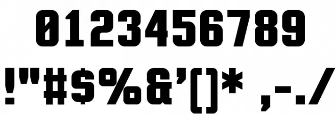 Motion Control Font OTHER CHARS