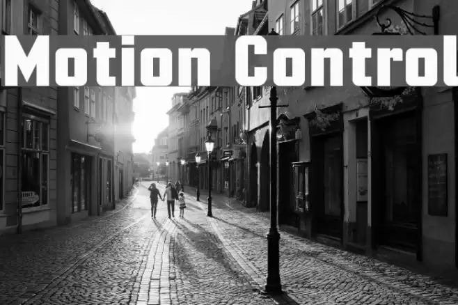 Motion Control Font examples