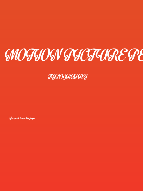 Motion Picture Personal Use Poster