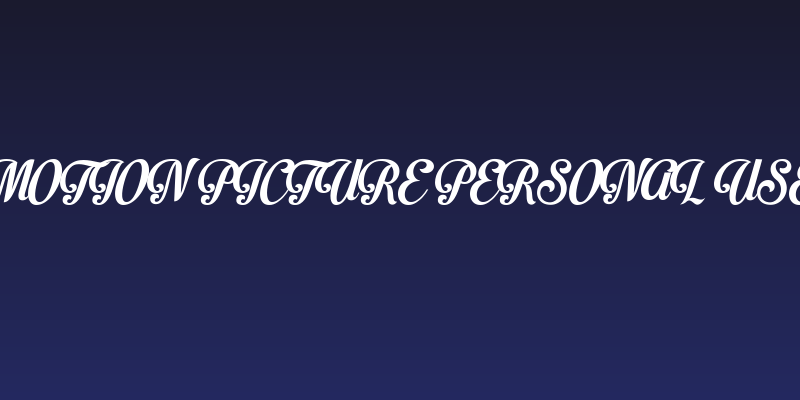 Motion Picture Personal Use Social Header