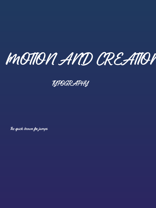 Motion and Creation Poster