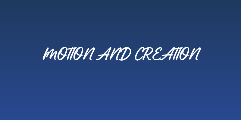 Motion and Creation Social Header
