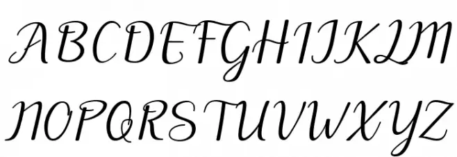 Motira Italic Caratteri MAIUSCOLE