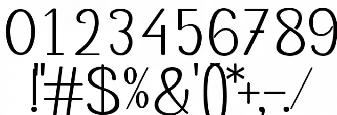 Motira Font OTHER CHARS