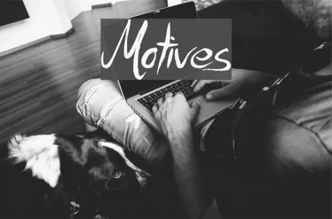 Motives Font examples