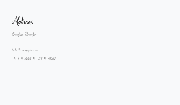 Motives Business Card