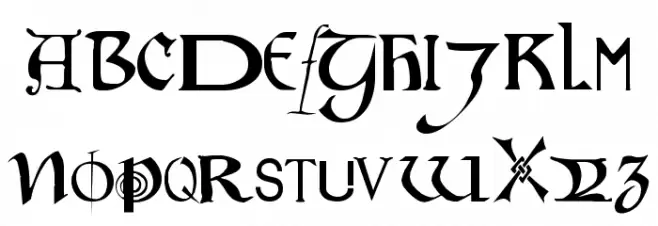 Motley Regular 字体 大写