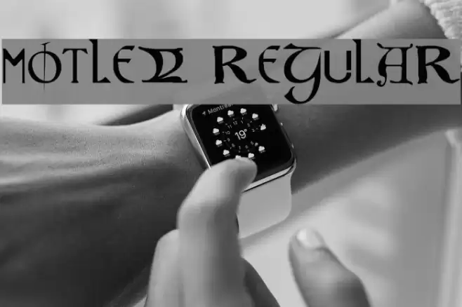 Motley Regular Font examples