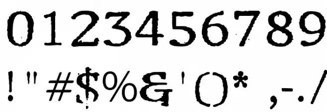 Motley Font OTHER CHARS