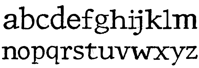Motley Font LOWERCASE