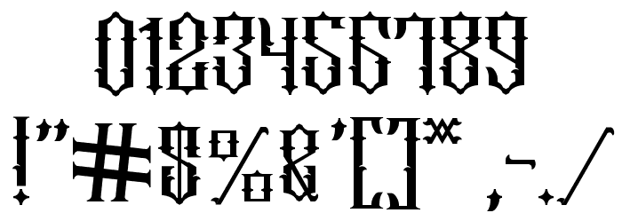 Motor Garage Font OTHER CHARS