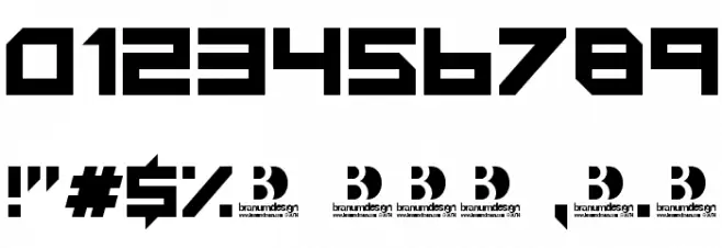 MotorBlock Font OTHER CHARS