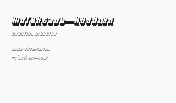 Motorcade-Regular Business Card