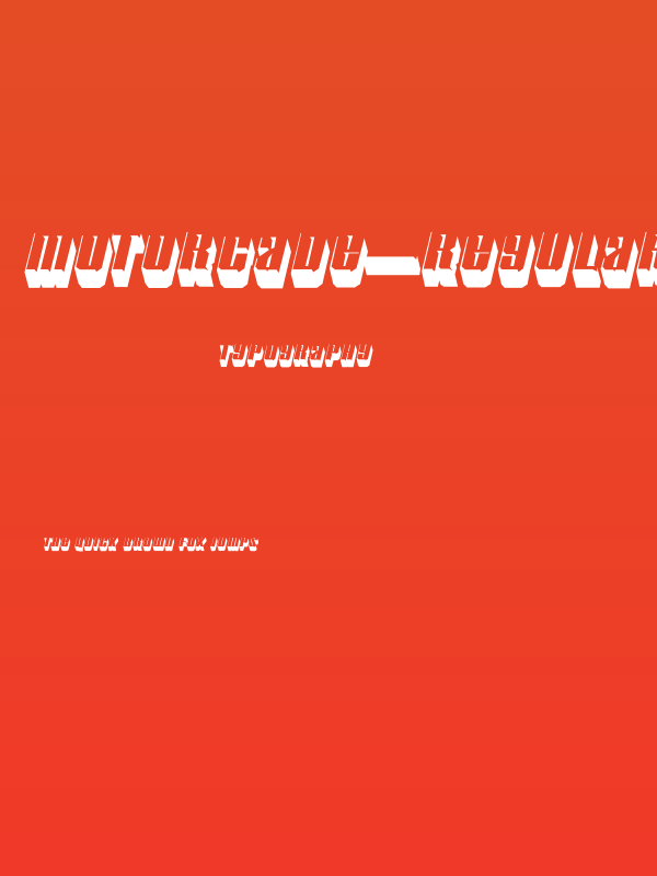 Motorcade-Regular Poster