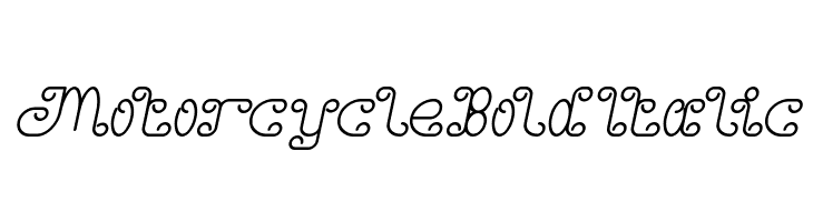 Motorcycle Bold Italic  لخطوط تنزيل