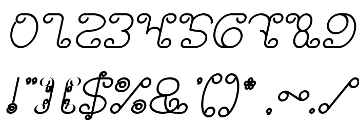 Motorcycle Bold Italic Font OTHER CHARS