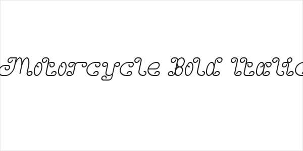 Motorcycle Bold Italic Logo