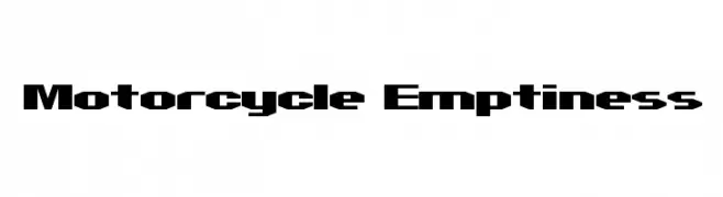 Motorcycle Emptiness  Frei Schriftart Herunterladen