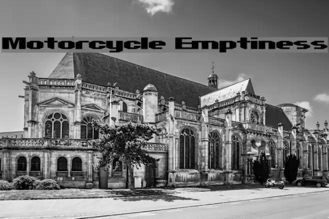 Motorcycle Emptiness Font examples